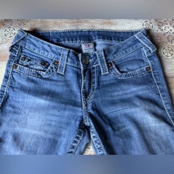 True Religion Low Rise Big T Skinny Stretch Jeans - Picture 5 of 7